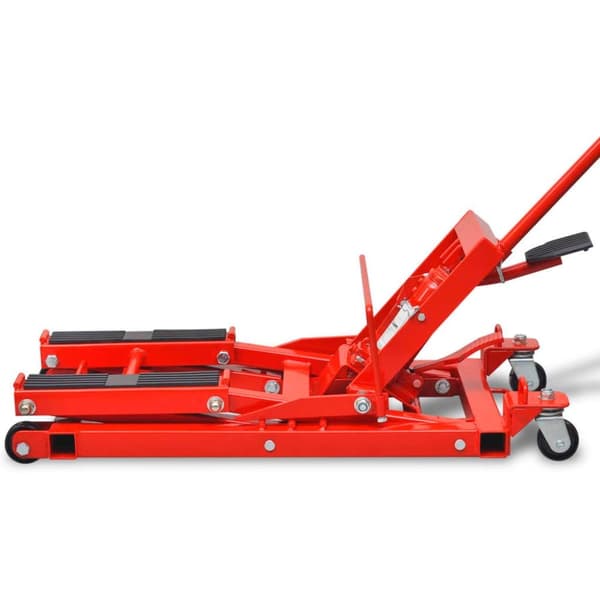 vidaXL Hydraulisk jekk motorsykkel/ATV 680 kg rød