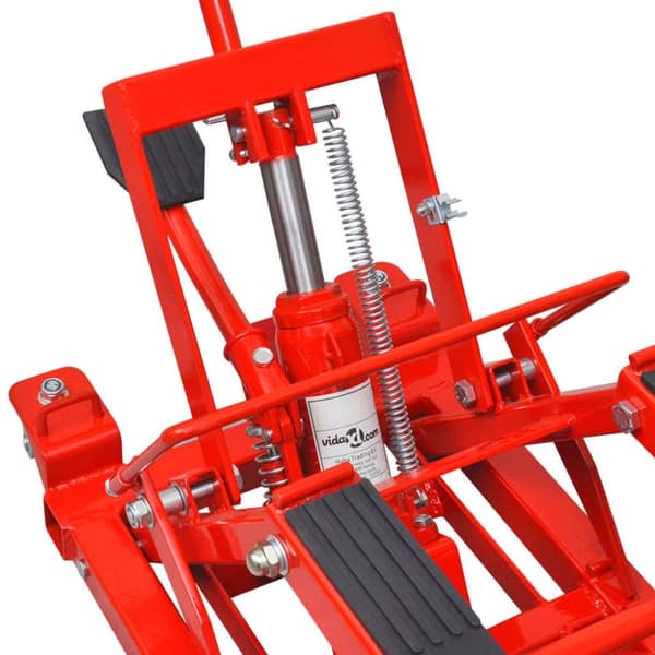 vidaXL Hydraulisk jekk motorsykkel/ATV 680 kg rød