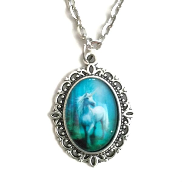 Choker - Unicorn - Silver - Chain