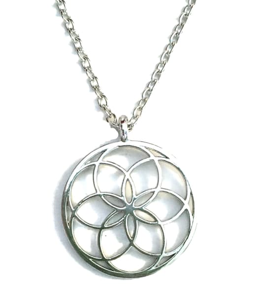 Halsband Mandala Blomma Buddhism Yoga Seed of life - Kedja