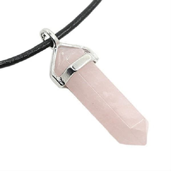 Halsband  Rosenkvarts Healing Wicca Pagan Boho