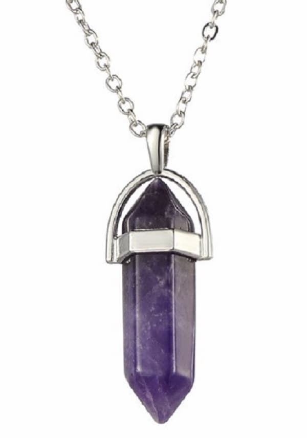 Necklace - Amethyst - Chain