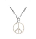 Miniatyrbild 1 av 2: Halsband Peace Symbol Mini Fredstecken Rostfri kedja