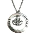Pikkukuva 2 / 3: Necklace - Inhale exhale - Circle - Lotus Flower