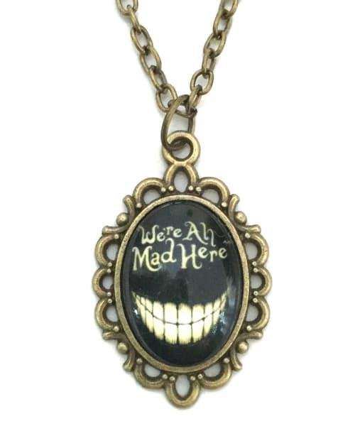 Halsband WeÂ´re all mad here - Alice I Underlandet Brons
