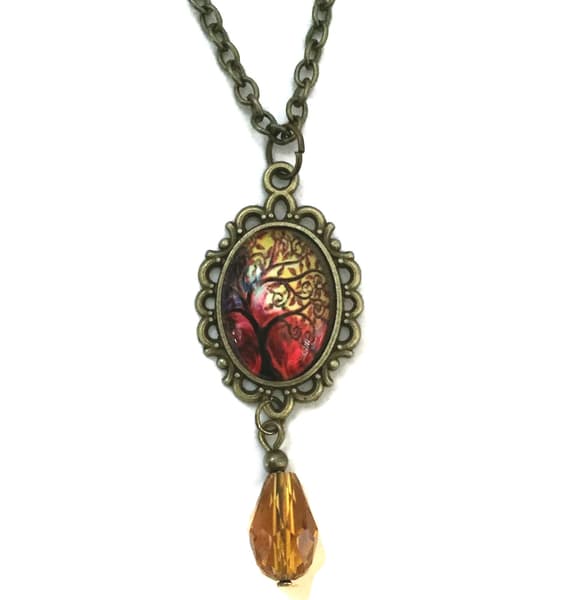 Halsband Livets Träd Tree Of Life Symbol Höst Brons