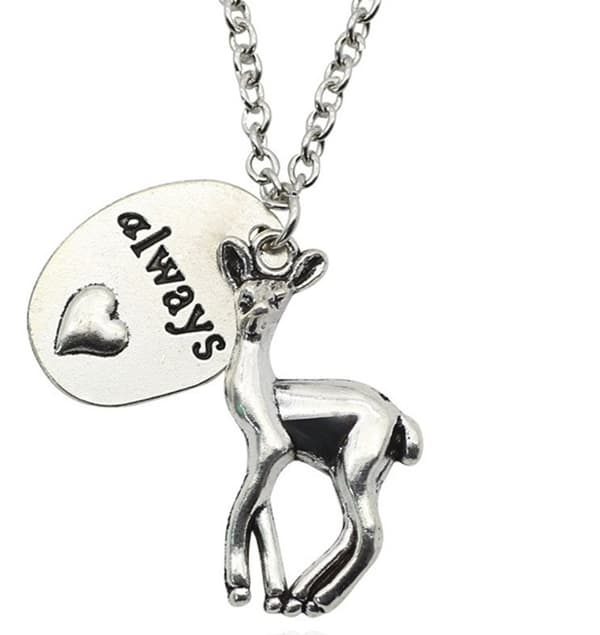 Halsband Always Patronus/Kronhjort Harry Potter Silverfärg