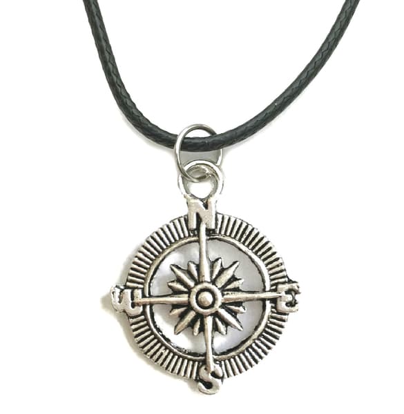 Choker - Necklace - Compass Rose - Cord
