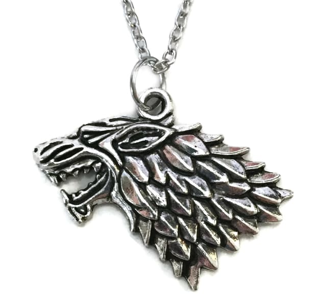 Halsband House Stark Game Of Thrones Wolf Varg Halsband Kedja