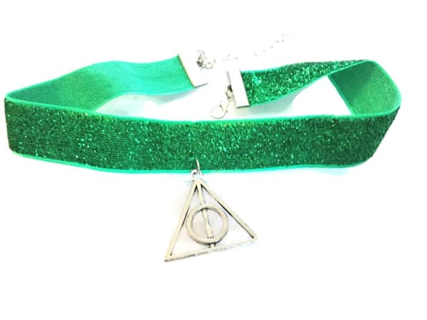 Choker Dödsrelikerna Grön/Slytherin Hogwarts Harry Potter