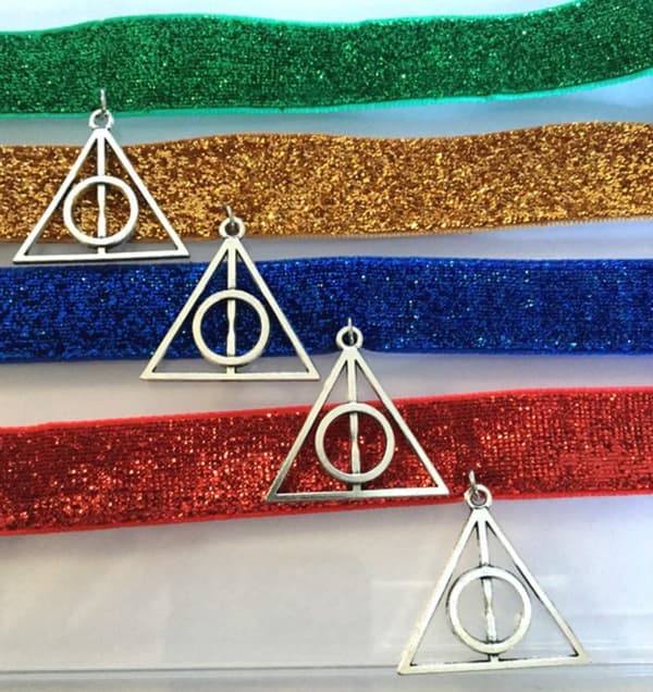 Choker - Ravenclaw - Blue - Deathly Hallows - Glitter