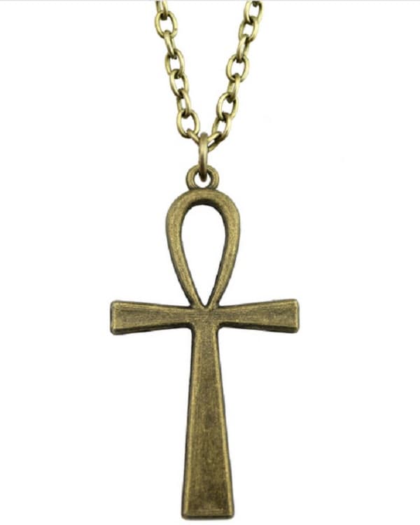 Necklace - Ankh - Egyptian - Bronze - Chain