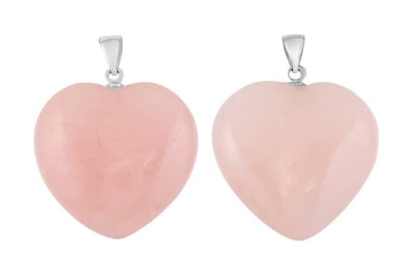Choker - Rose Quartz -Heart
