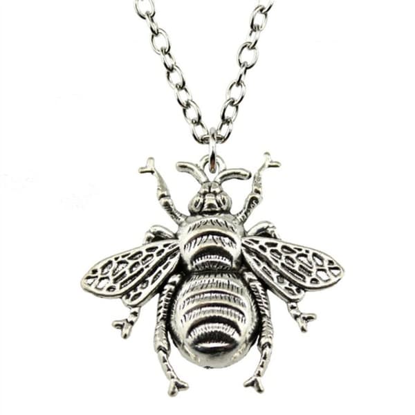 Halsband Humla Insekt Bumblebee Rostfri Kedja Wasp