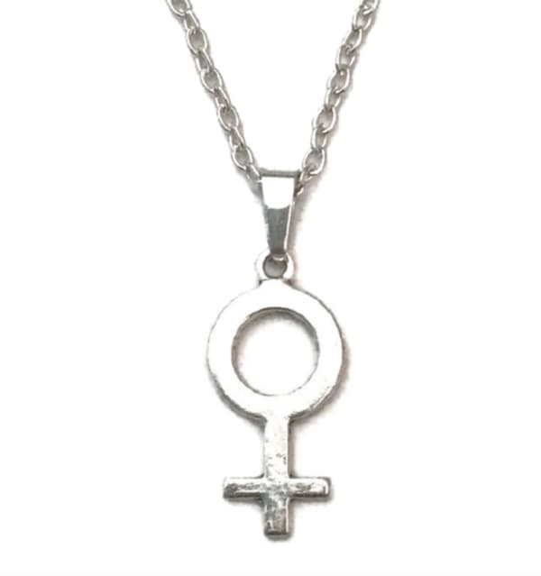 Halsband Feminism Feminist Lång Kedja Venus Kvinnosymbol