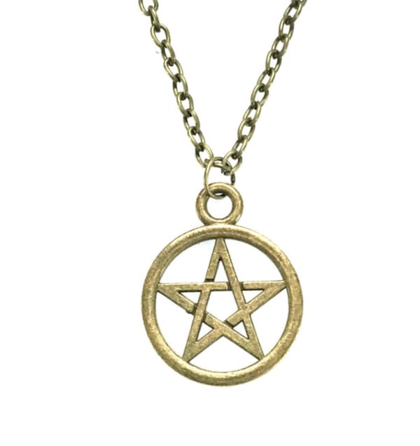 Necklace - Pentagram - Bronze