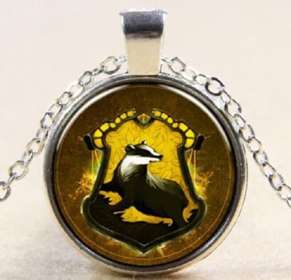 Necklace - Hufflepuff - Harry Potter - Silver