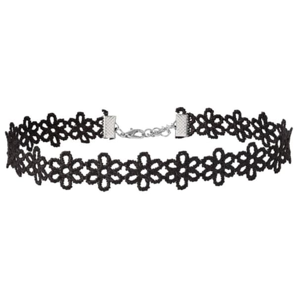 Choker halskæde - blomster