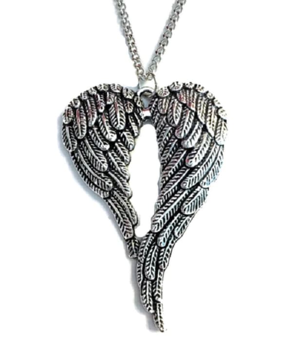 Necklace - Angel Wings - Long Chain