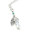 Pikkukuva 2 / 2: Necklace - Howlite - Feather - Turquoise