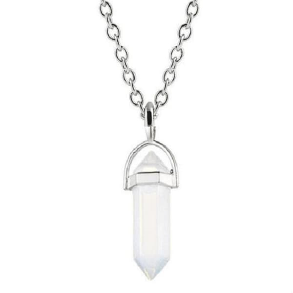Necklace - Rock Crystal - Long Chain