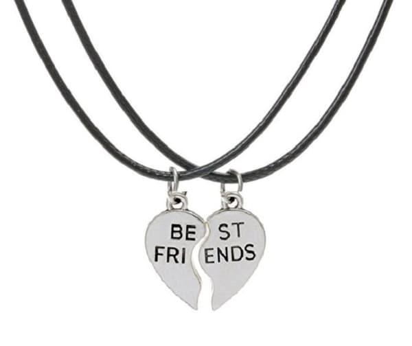 Halsband Best Friends Kompis hjärta 2 halsband Rem