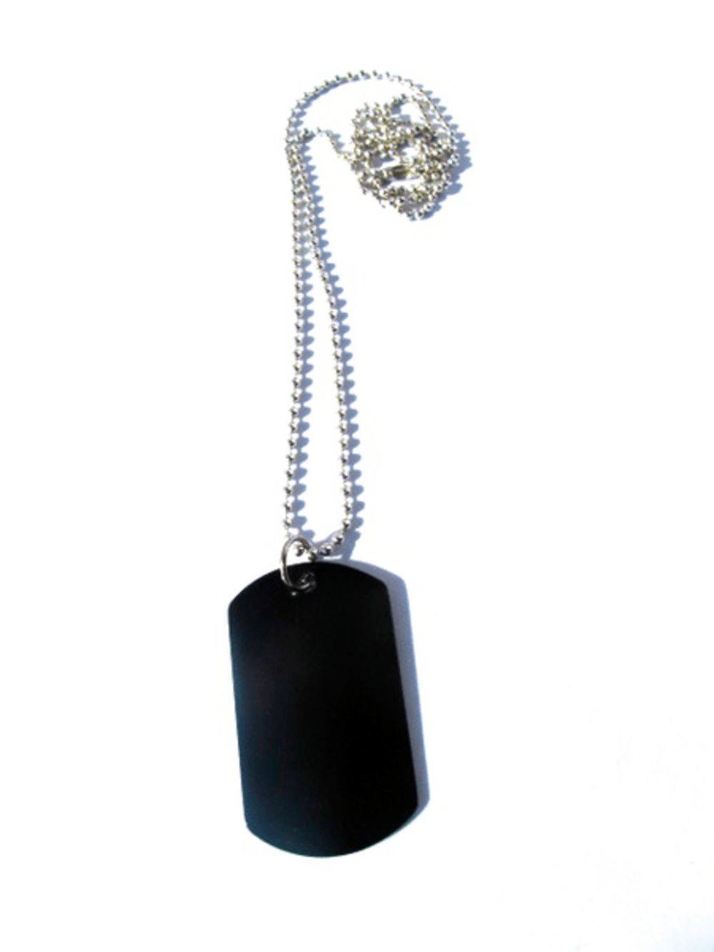 Dog Tag Halsband svart
