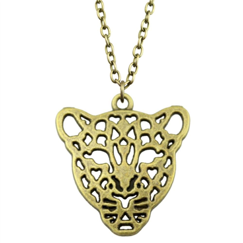Halsband Leopard Kattdjur Brons