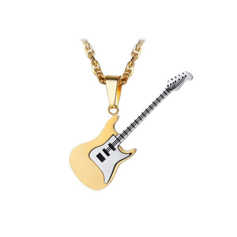 U7 Gitarrhalsband - Guld