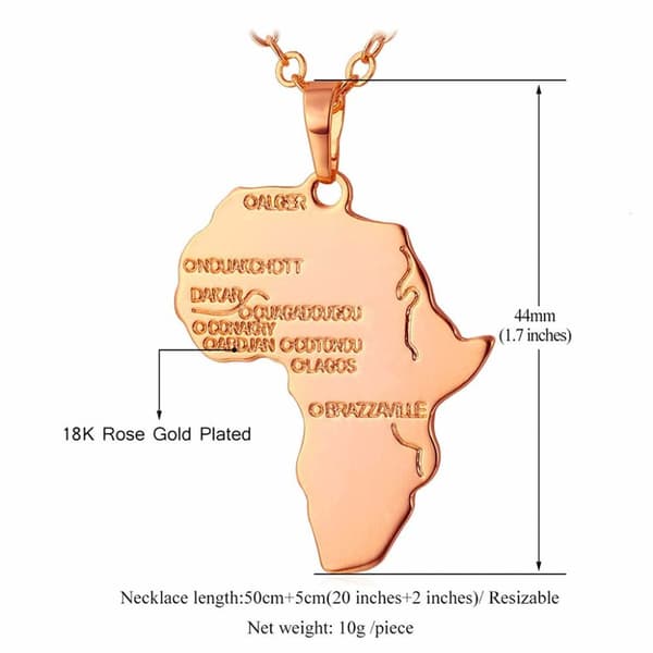 U7 Afrikka-kaulakoru - Ruusukulta