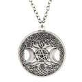 Miniatyrbild 1 av 2: Halsband Pentagram Måne Wicca Pagan Triple Moon