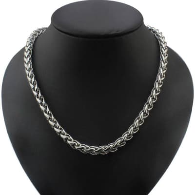 Kedja halslänk herrhalsband Cuban 7/50 rostfritt stål 316L