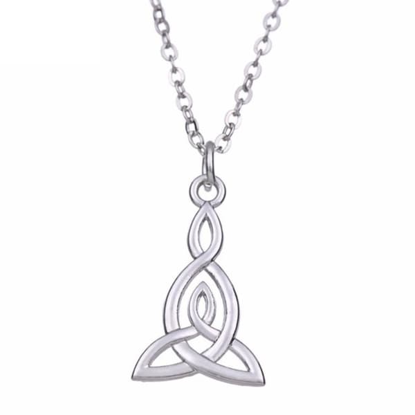 Necklace - Trinity - Triquetra - Celtic - Chain