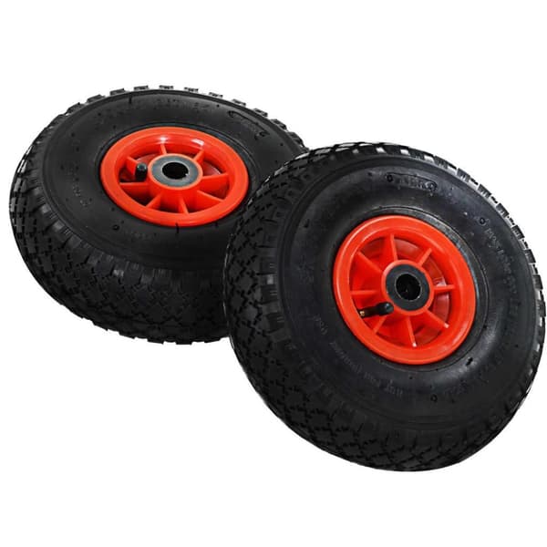 vidaXL Nokkakärryn pyörät 4 kpl kumi 3.00-4 (245x82)