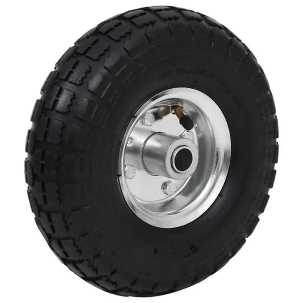 vidaXL sækkevognshjul 2 stk gummi 4.10/3.50-4 (260 x 83)