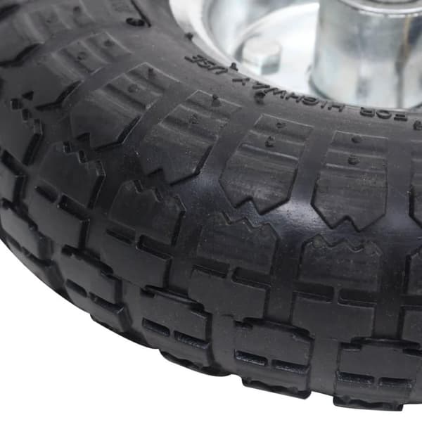 vidaXL sækkevognshjul 2 stk gummi 4.10/3.50-4 (260 x 83)