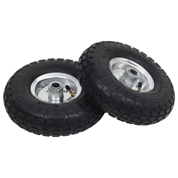 vidaXL sækkevognshjul 2 stk gummi 4.10/3.50-4 (260 x 83)