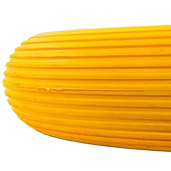 vidaXL trillebørshjul med aksel PU 4.00-8 390 mm