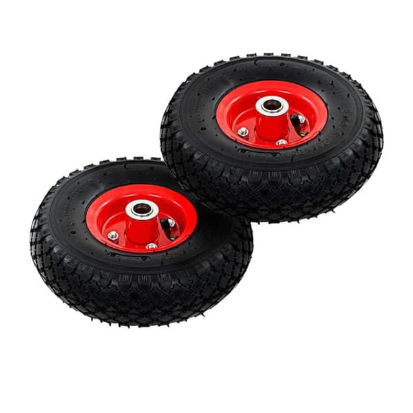 vidaXL Hjul till säckkärra 2 st gummi 3.00-4 (245x82)