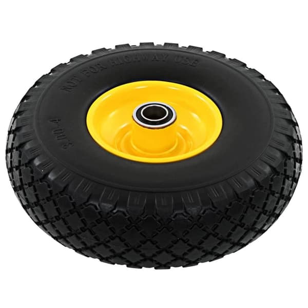 vidaXL Hjul för säckkärra 2 st massiv PU 3.00-4 (260x85)