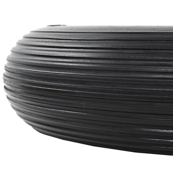 vidaXL Skottkärrehjul med axel massiv PU 4.00-8 390 mm