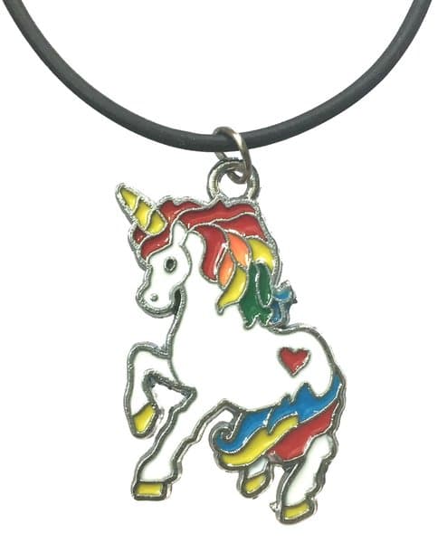 Necklace - Unicorn - Multicoloured - Cord