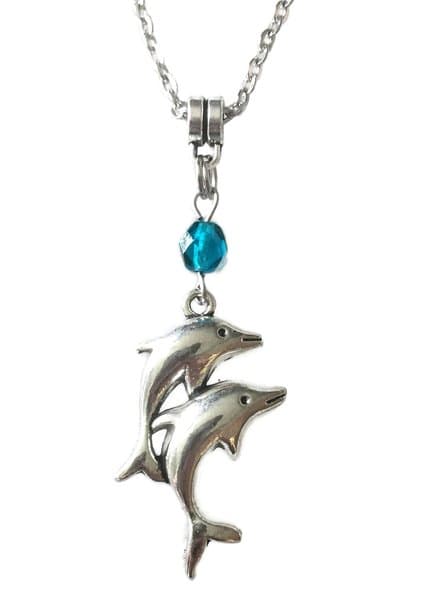 Necklace - Dolphin - Turquoise - Bead