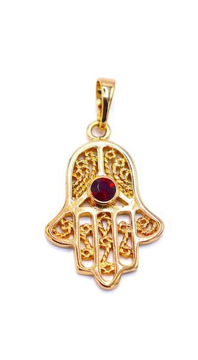 FATIMA'S HÅND PENDANT Guldfarvet