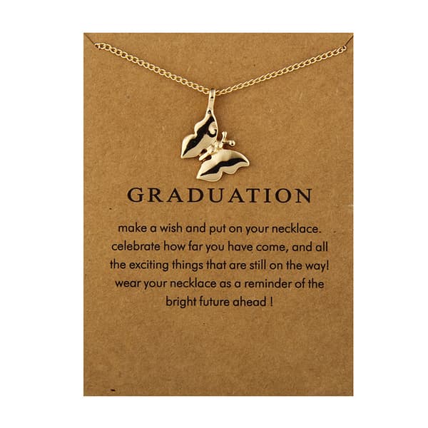 Gåvohalsband Guld Examen/Graduation Kedja  Hänge