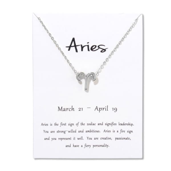Gåvohalsband Stjärntecken Väduren Aries Halsband