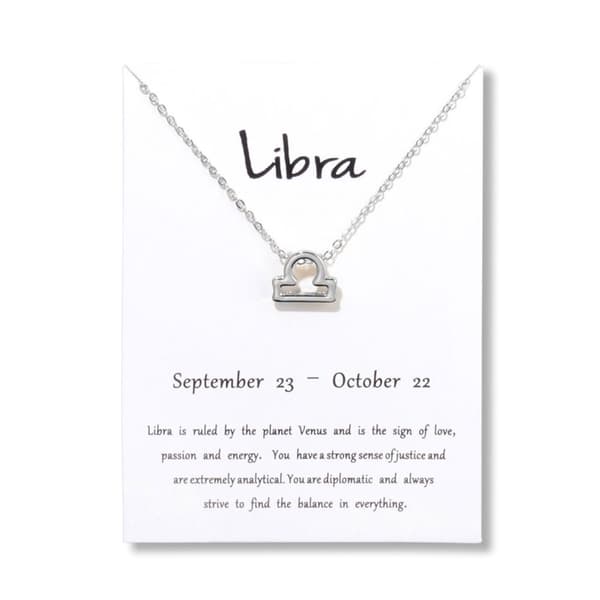 Lahjakaulakoru Zodiac Sign Wave Libra -kaulakoru