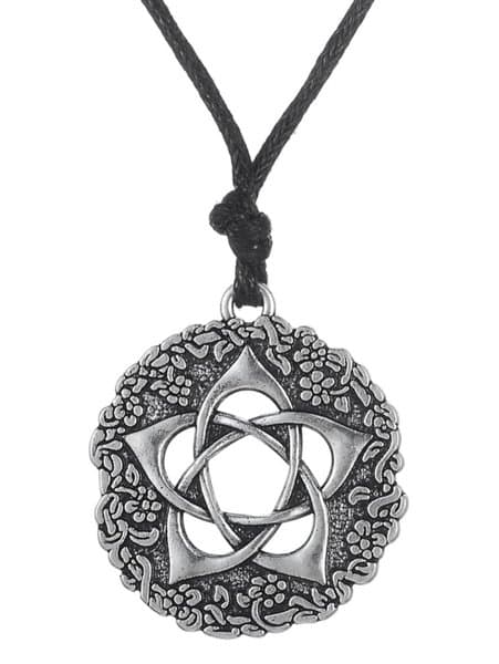 Necklace - Pentacle of the Goddess - Pentagram - Cord