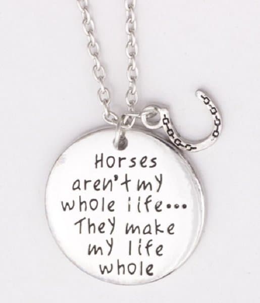 Halsband Horses Aren´t my whole life... Häst Hästälskare Djur