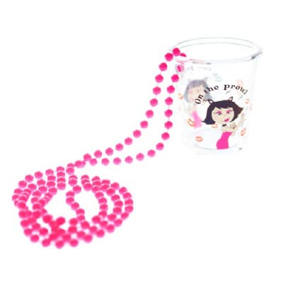 Eurowrap Ladies Night Hen Party Shot Glass Bead Necklace